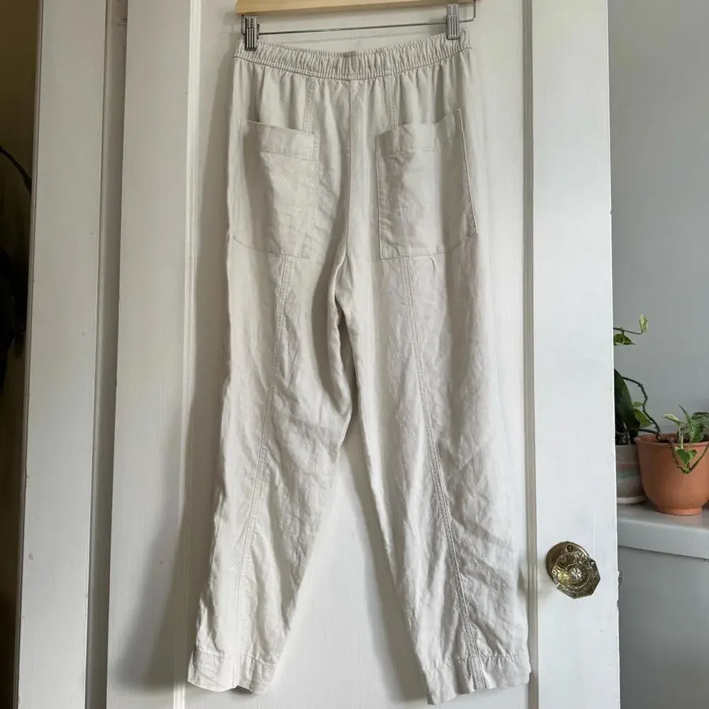 Zara Balloon Leg Linen Trousers
